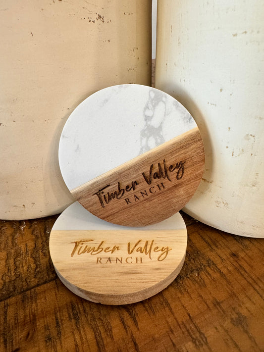 Custom Laser Engraved Coasters – Personalized &amp; Durable Drink Coasters