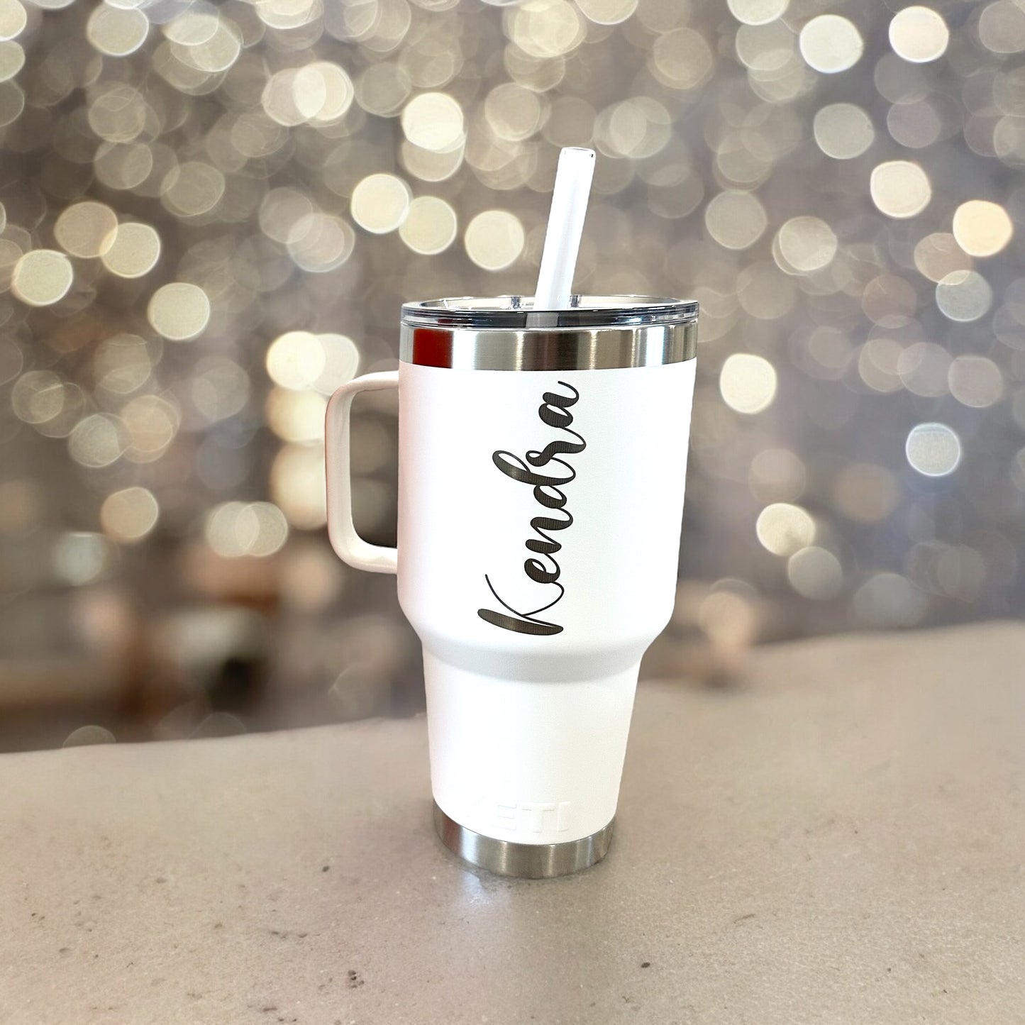 Custom Laser Engraved Yeti Rambler Mug 25oz or 35oz or Custom Yeti